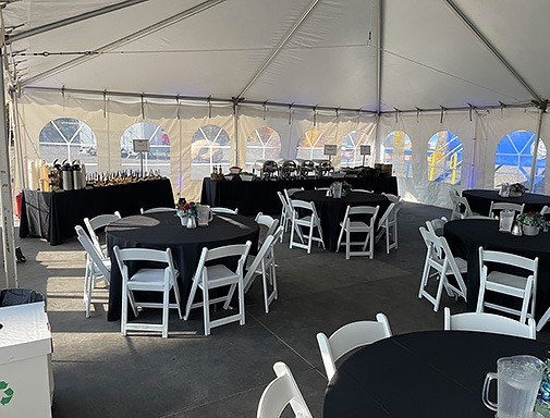 event tent table chair linen rentals